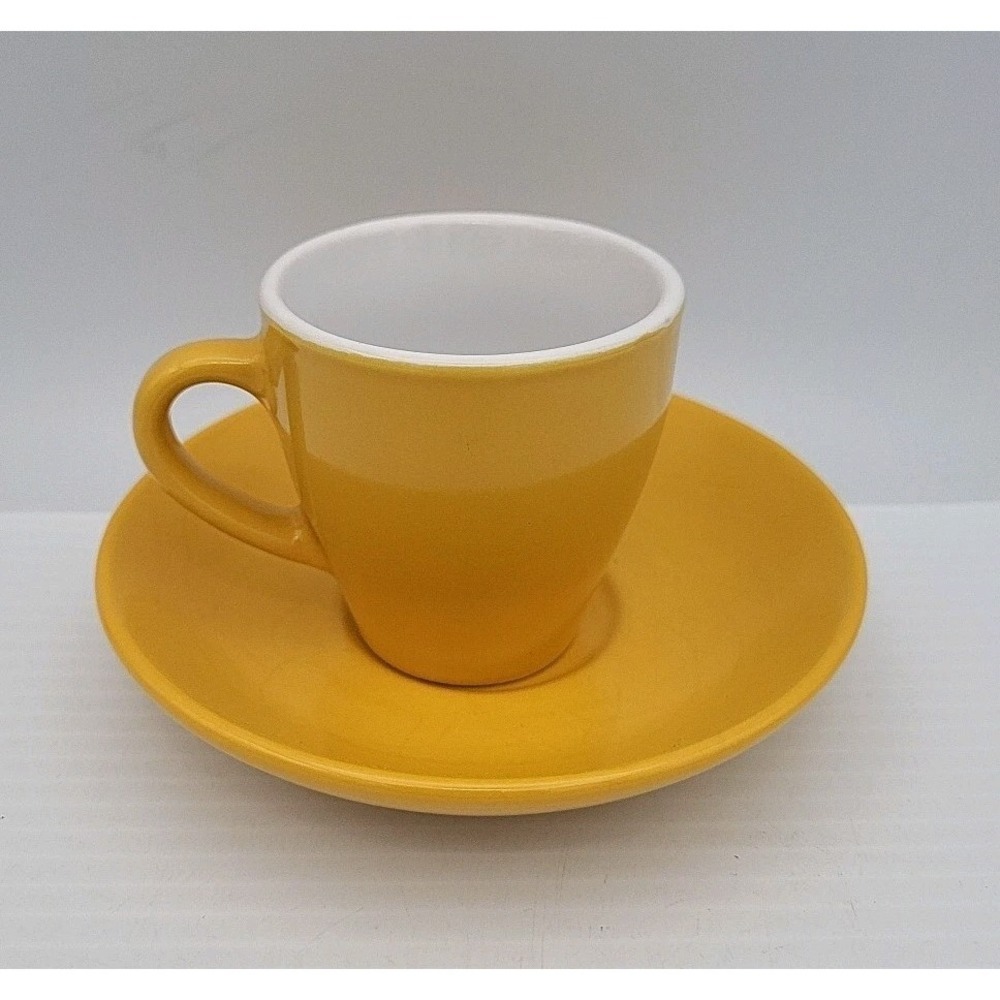 Imusa Espresso Cup And Saucer Mustard Yellow